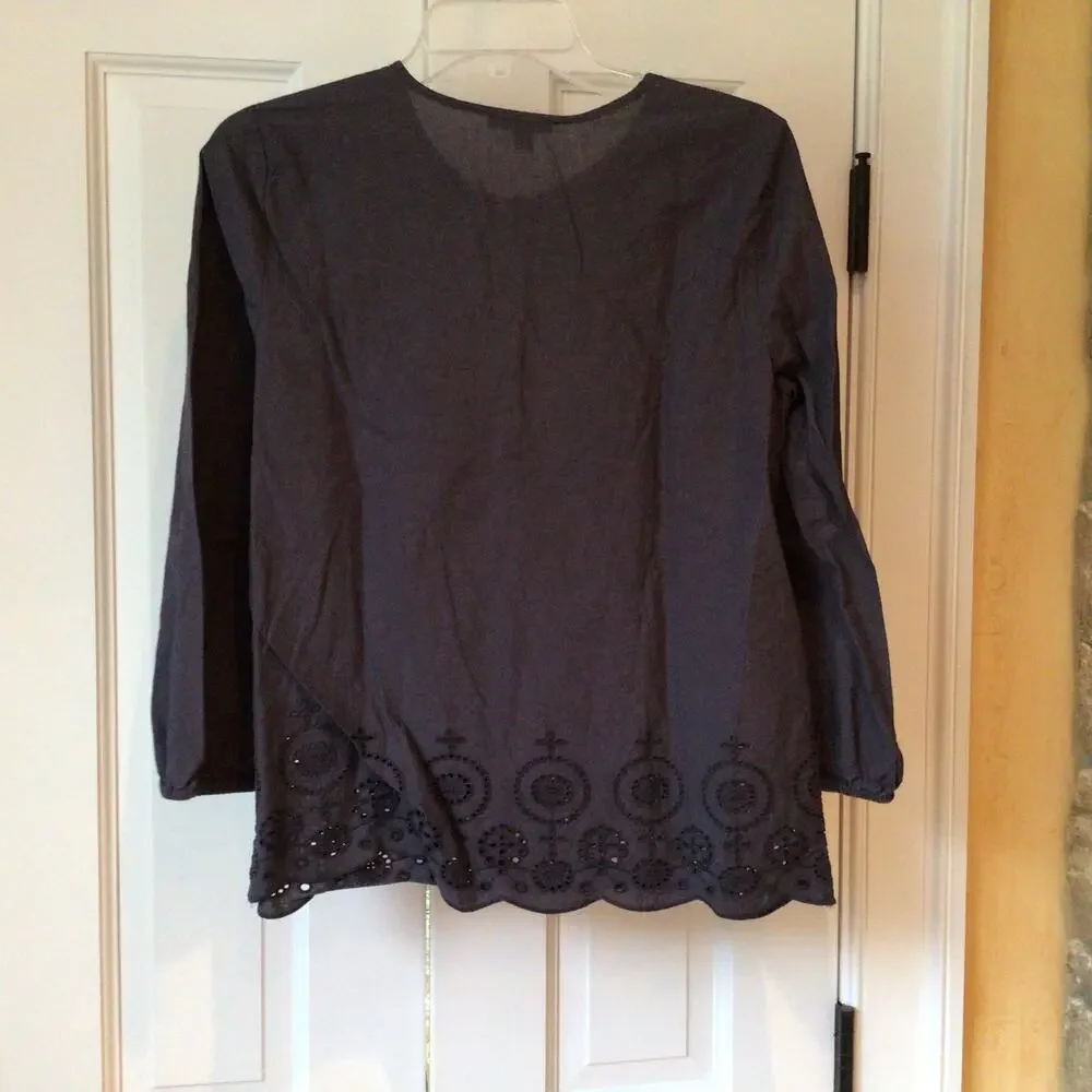 J Crew Mercantile  Cotton Blouse Sz S